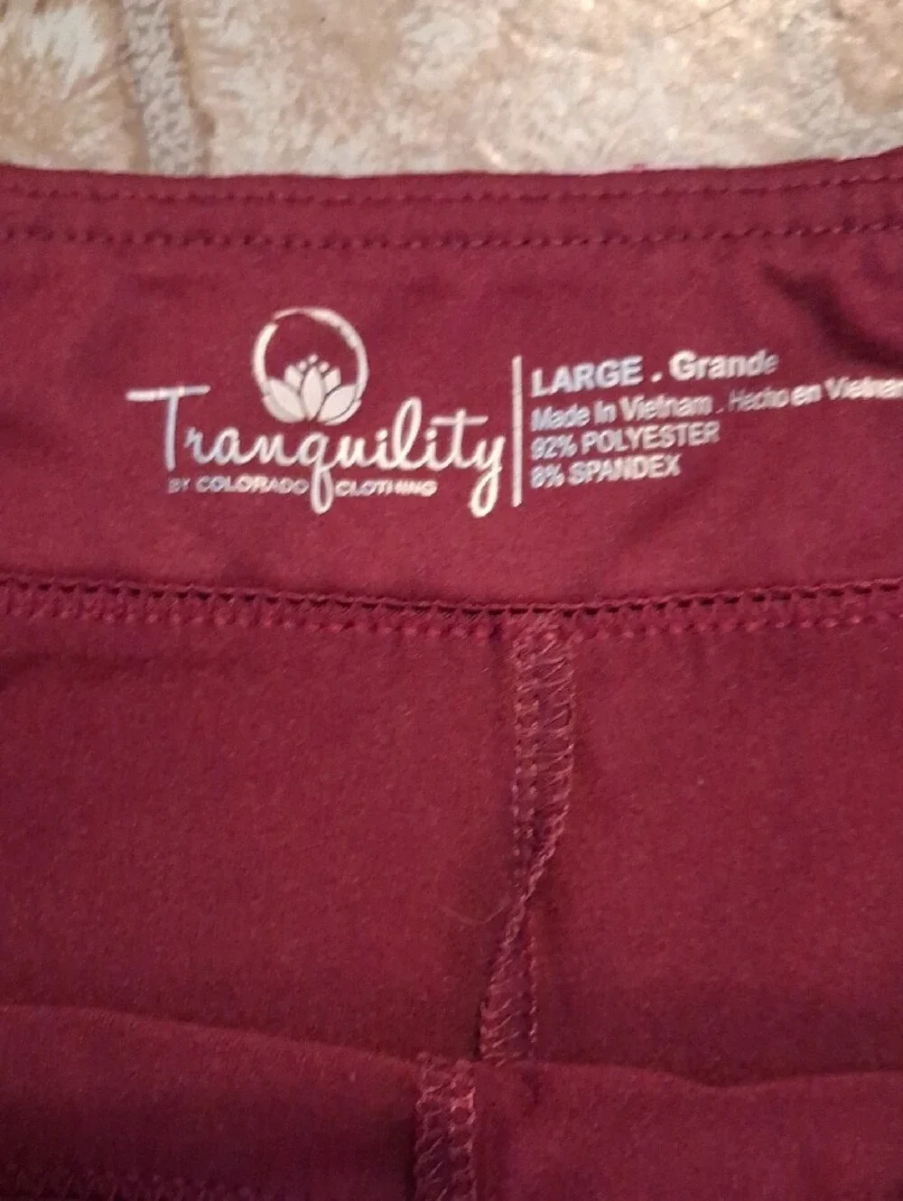 Tranquility by Colorado Clothing Burgundy Active Skorts Size Large